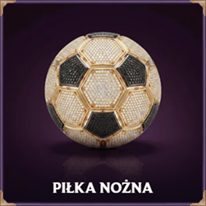 Piłka nożna złota piłka z kryształami