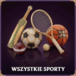 Wszystkie sporty złote piłki, rakieta i kij